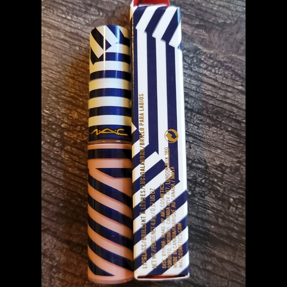 BNIB LE MAC Orange Tempera Lipglass HTF RARE